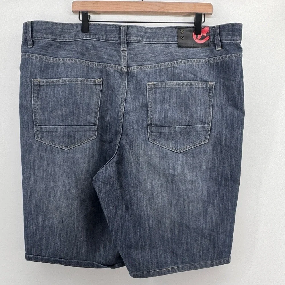 Y2K Jorts Ecko Unltd Mens Shorts Size 42 Blue Medium Wash Relaxed Fit Streetwear